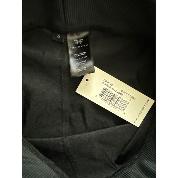 Heroine Sports Downtown Leggings Black Patent Size Small - Picture 10 of 12